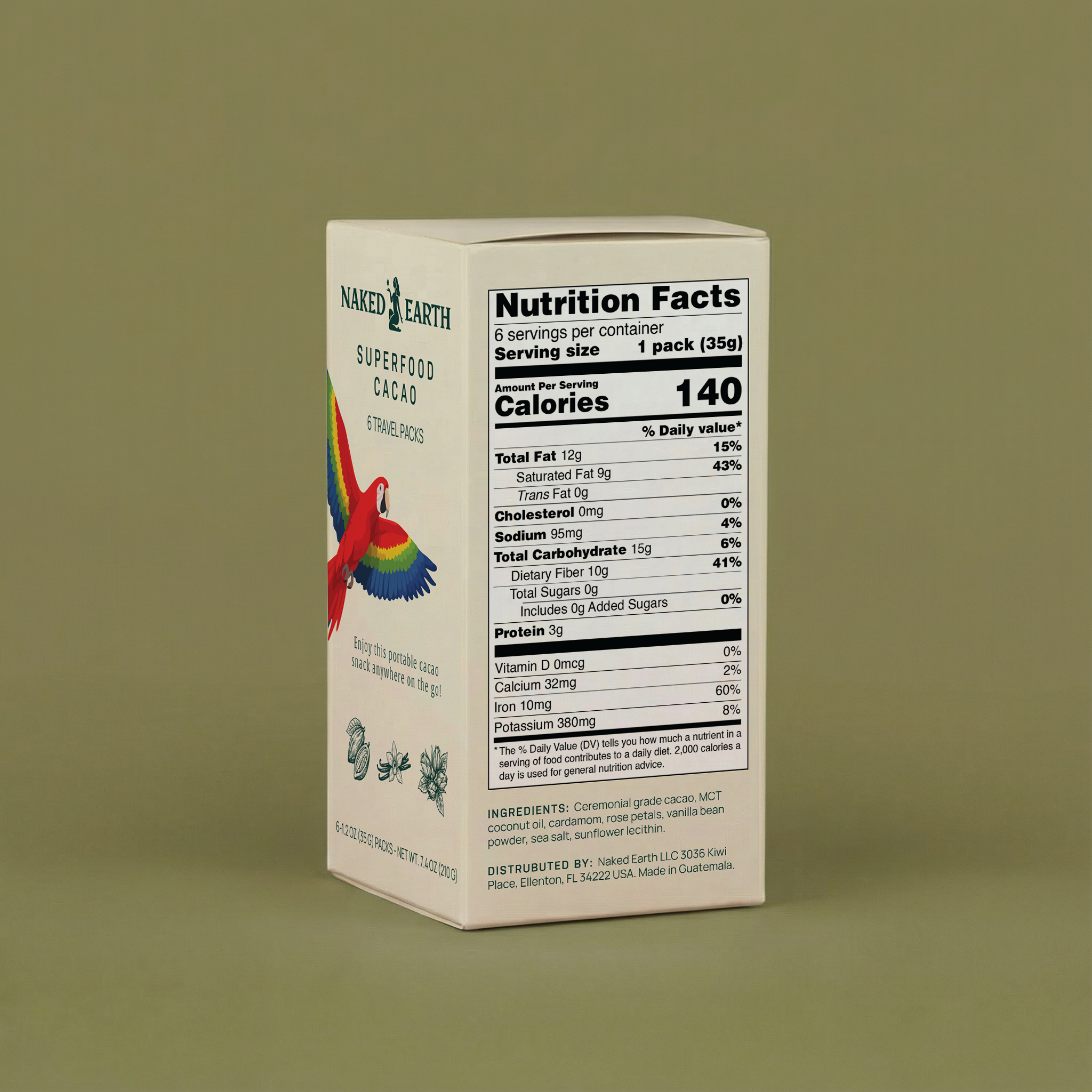 Naked Earth Cacao Travel Packs